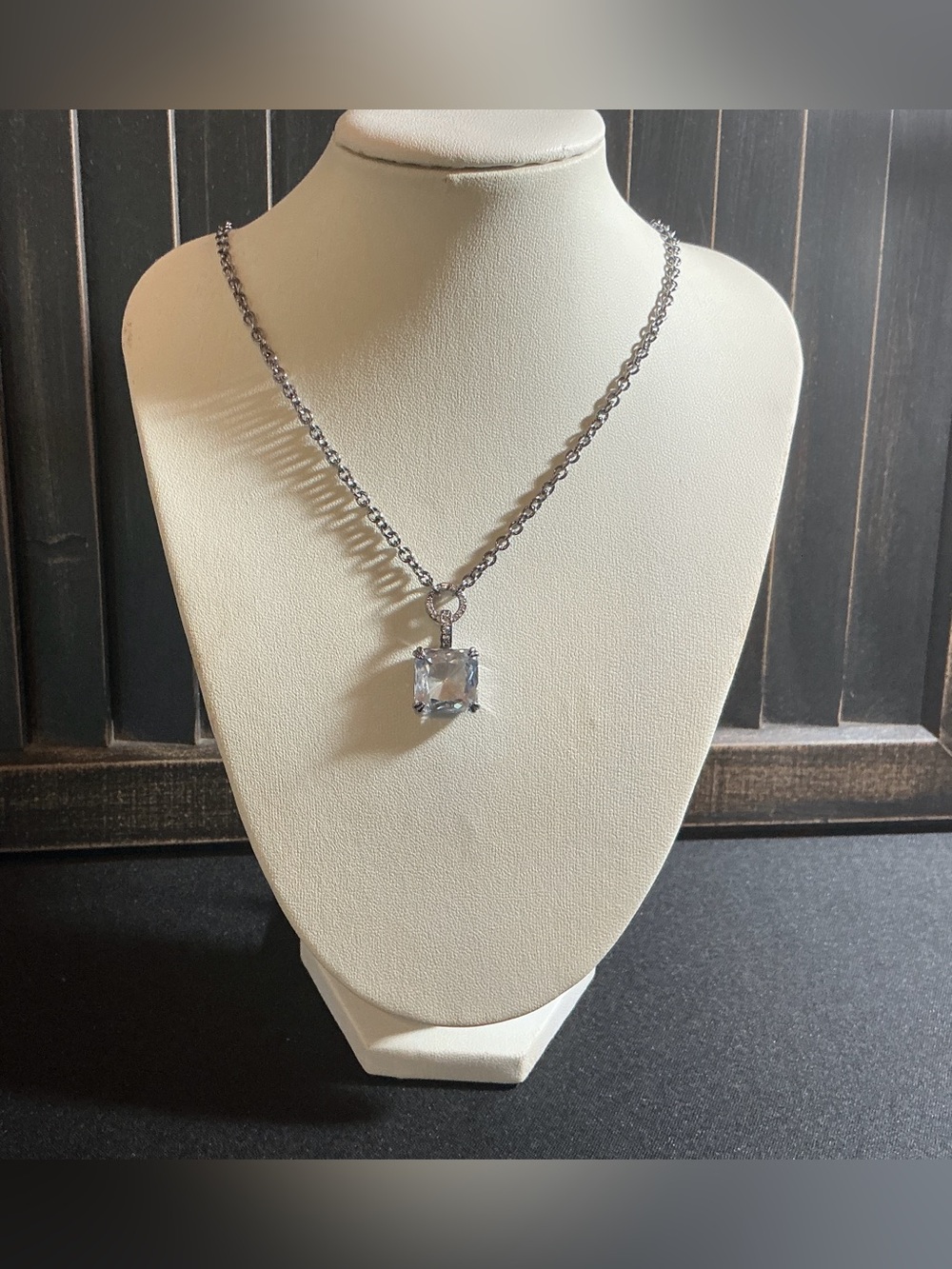 Bomb Party OG necklace Diamond Cubic Zirconia on Hematite